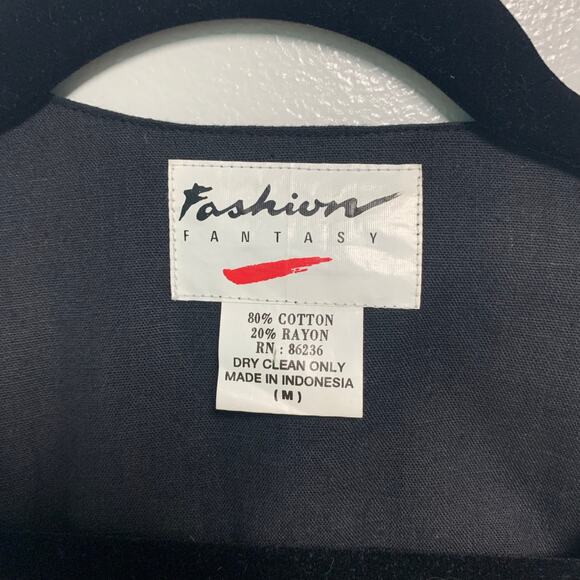 Fashion Fantasy Vintage Sequin Americana USA Western Stars Vest Size Medium - Picture 4 of 4